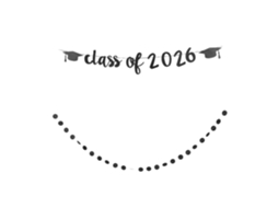 Faixa Decorativa Uthclo 2026 Para Festa De Formatura, Preta Com