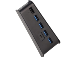 Hub Usb 5 Em 1 Para Consoles De Jogos, Transmissão Estável Alta