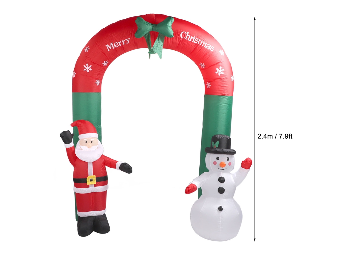Arco Inflável De Natal 2,4m Eoocoo