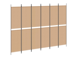 Conjunto 1 Divisor De Ambiente Vidaxl Bege Poliéster (300 X 220 Cm)