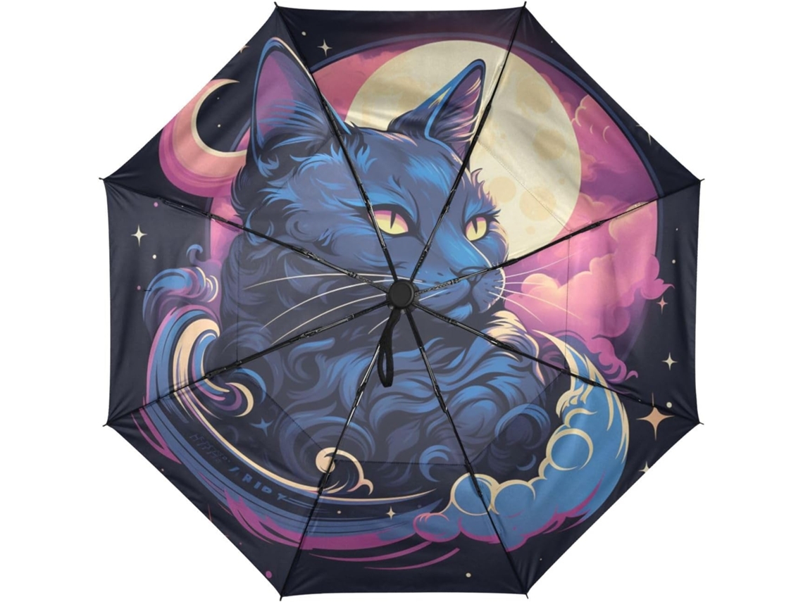 Oeuvre Chat Lune Guarda Chuva Automático S/MARCA