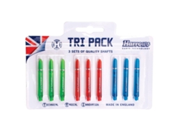 Hastes Tri Pack HARROWS Supergrip Pro Shaft Medium Colours 1