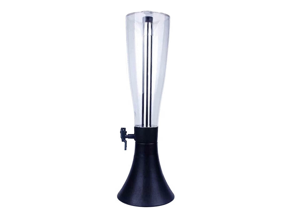 Barril De Cerveja Transparente De 4 Litros Com Tubo De Gelo Removível Em Aço Inoxidável E Balança.