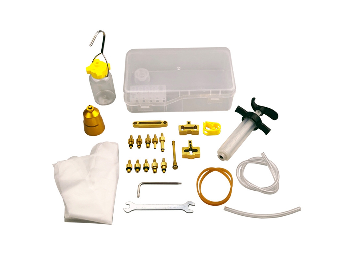 Kit Reparação Bicicleta Purgar Freios Hidráulicos Conectores Óleo S/MARCA