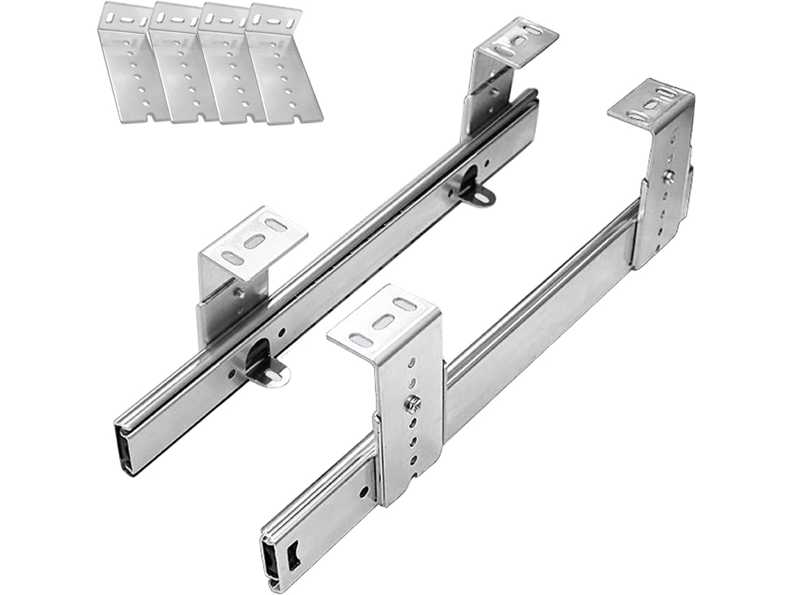 Trilhos De Extensão Total Para Gavetas, Guias Deslizantes, Trilhos De Substituição, 2 Peças, Cor Prata 14 Polegadas 35cm