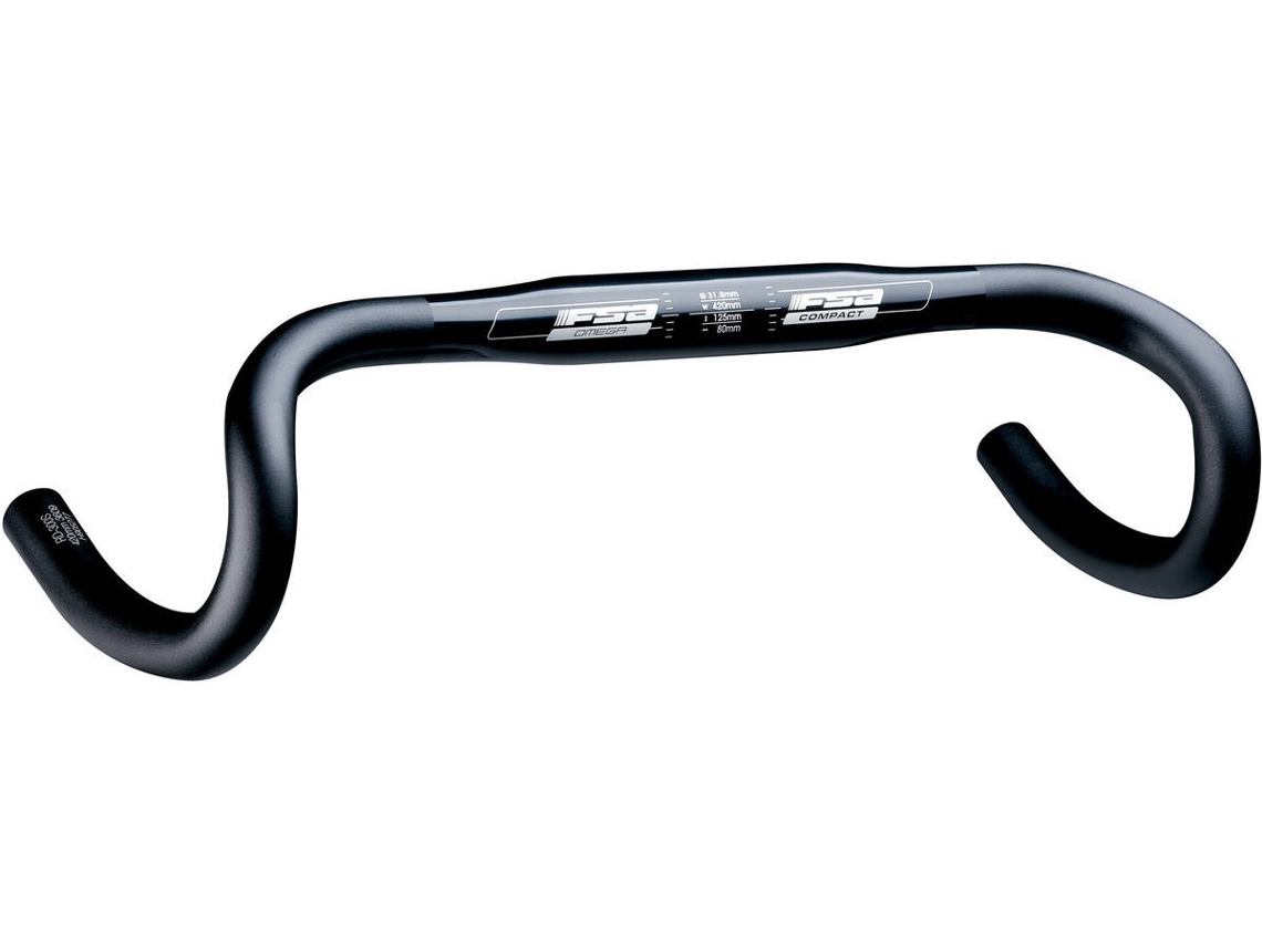 Guiador FSA Omega compact (Cinzento - 44 cm)