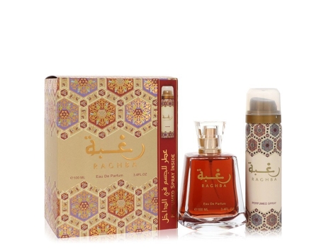 Eau De Parfum Lattafa Raghba by Lattafa Spray Plus 1.7 oz Deodorant Spray 3.4 oz (100 ml)