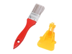 Pincel de Pintura Angular com Cabo de Madeira Reutilizável para Parede e Móveis Primerox S/MARCA
