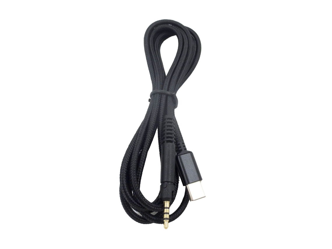Cabo Áudio Zruxe Para Sennheiser Hd518/hd558/hd598/hd599/hd579 Usb-c Para Jack 2,5mm 1,5m (sem Microfone)