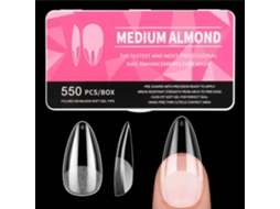Embalagem De 550 Autocolanlis Para Unhas Em Forma De Amêndoa, Estilo Americano - Adesivos De Gel Para Unhas Com Cobertura Total