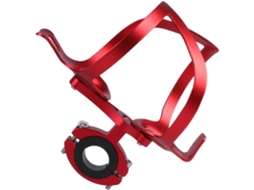 Suporte De Garrafa De Água Para Bicicleta Em Alumínio Vermelho Com Adaptador De Liga Metálica.