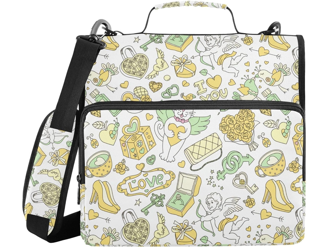 Mochila impermeável com zíper de 3,8 cm, 1,5 polegadas, altura do ombro, 3 fechos, compartimento para documentos e informações.