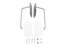 Organizador de tampas para latas de cereal e garrafas de água (2 peças), com gancho autoadesivo para armário, otimizando o espaço.
