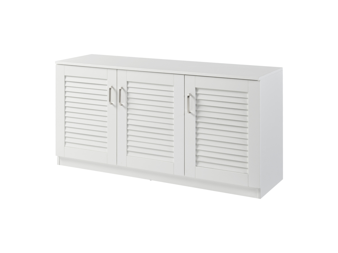 Sapateira Løten 6 compartimentos para 12 pares MDF 62 x 125 x 36 cm - Branco [EN.CASA]