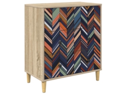 Maison Exclusive - Baú De Gavetas Ommen Estampa Geométrica 66 X 36,5 X 75 Cm