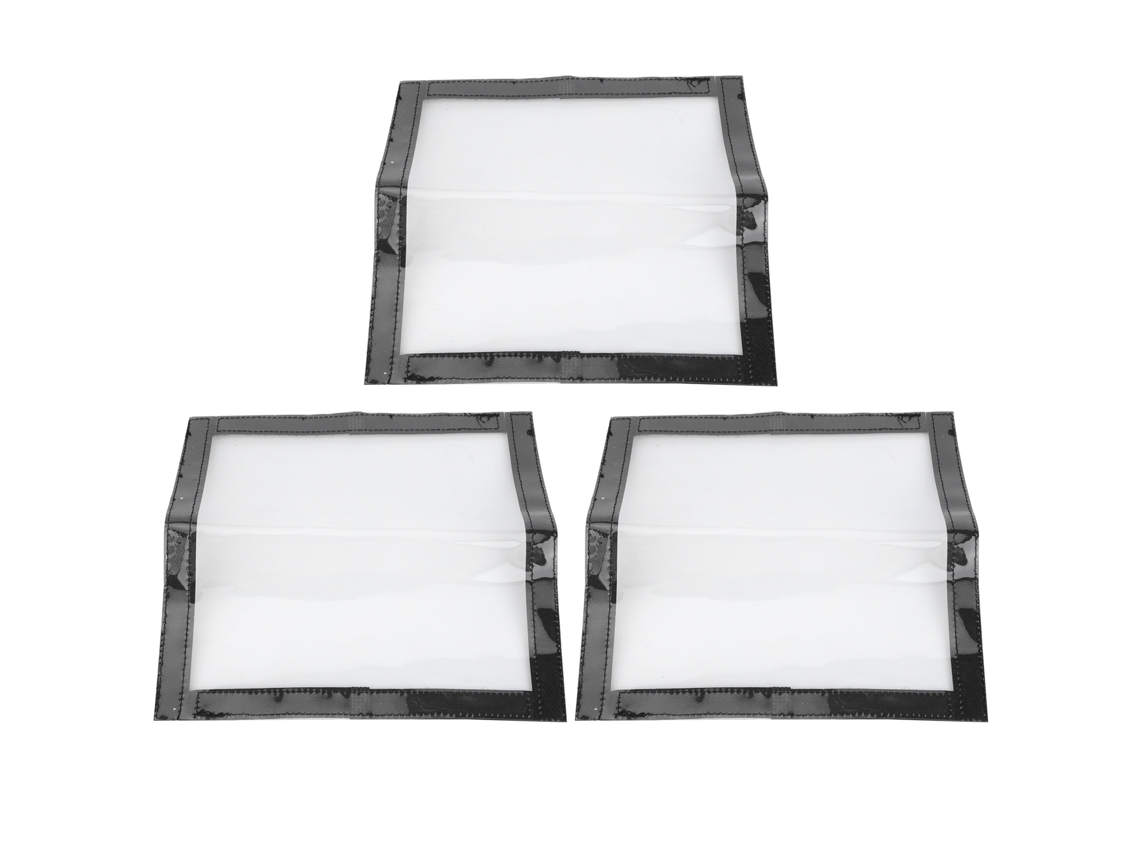 Conjunto de 3 capas de proteção para anzol de pesca PVC envoltorios para iscas acessórios de pesca S/MARCA