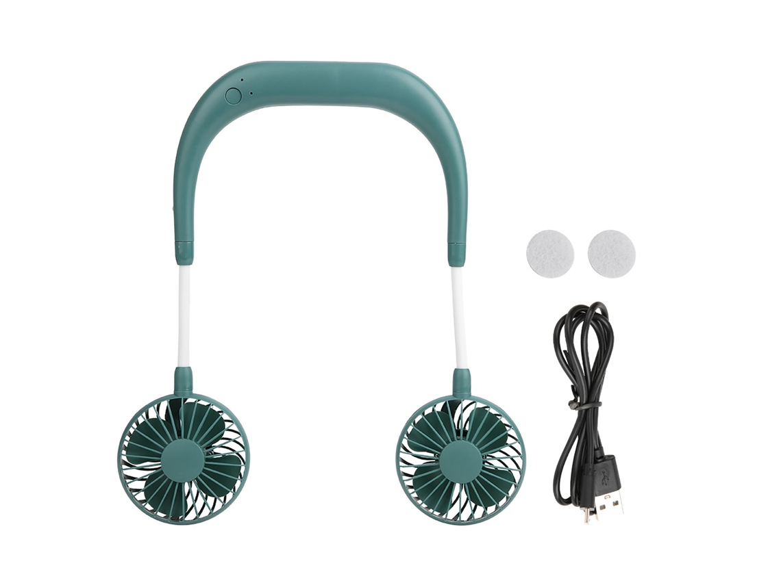 Ventilador de Pescoço Usb Recarregável Portátil Mini