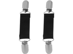 Conjunto De 3 Pares Fivelas Fixas Antiderrapantes, Presilhas Elásticas De Liga Metálica E Tecido Para Lençóis Almofadas