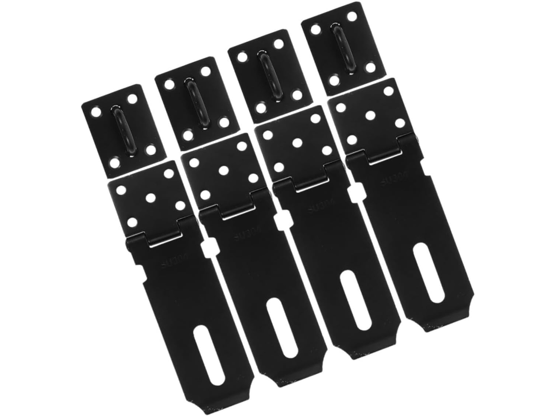 Ciieeo Conjunto De 4-travas Segurança Em Aço Inoxidável Para Portas Armários, Escrivaninhas E Gavetas