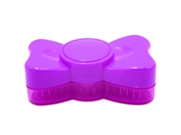 2026 cepillo de Massagem para Cabelo e Shampoo com Nó Bowknot de Plástico Redondo Antiestático Roxo