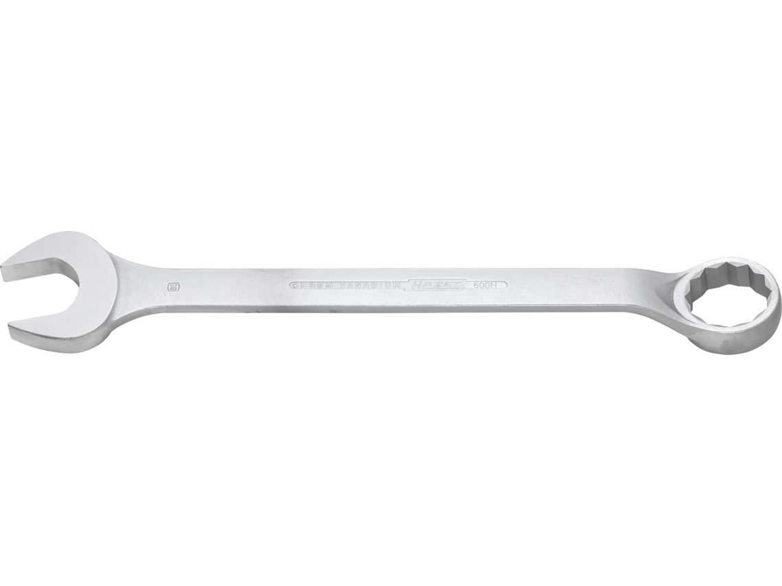 Chave combinada HAZET 600N-80: perfil hexagonal exterior duplo 80 mm