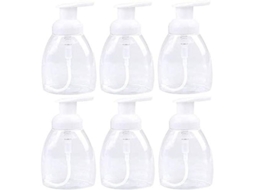Dispenser de Sabão Nova Line em Espuma 300ml com Tampa Branca, 6 Unidades