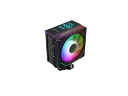 Cooler Cpu Dissipador Progaming Thermoguard Dtx 120mm Argb Infinity Mirror 5 Heatpipes Display Temp Preto