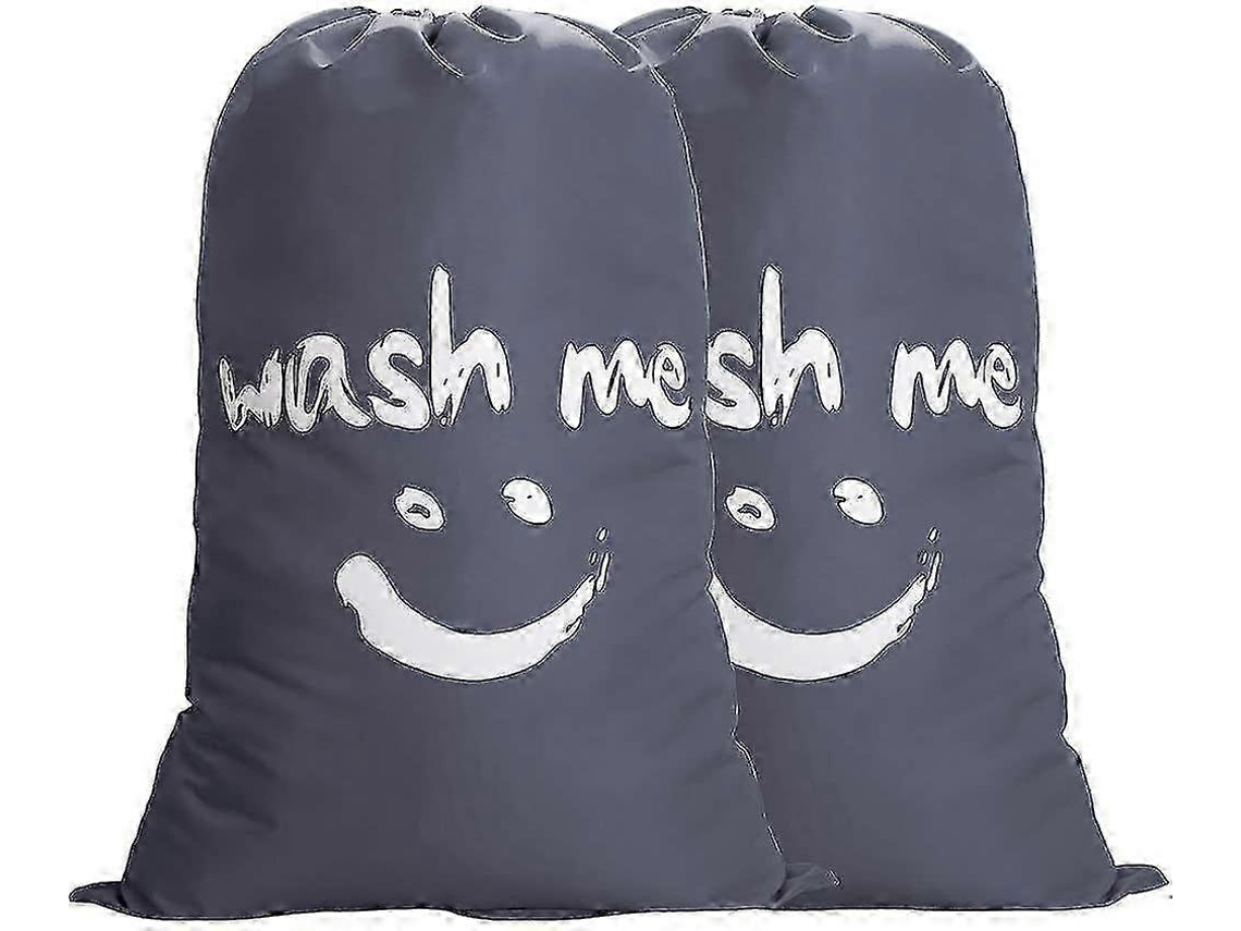 Conjunto De 2 Sacos De Roupa Suja Grandes E Dobráveis Com Corda De Nylon, Bolsa Portátil E Para Roupas Sujas E Cobertores, 100l