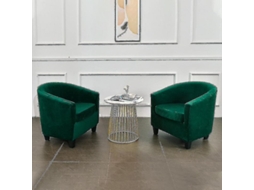 Funda Para Sillón De Sala Tela Elástica Antimanchas Protectora Para Sillones Y Sofás Color Solido Verde Esmeralda