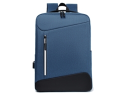 Mochila Escolar, Masculina, Impermeável, Azul, Aulas