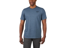 T-Shirt Manga Curta Azul Htssblu S Milwaukee