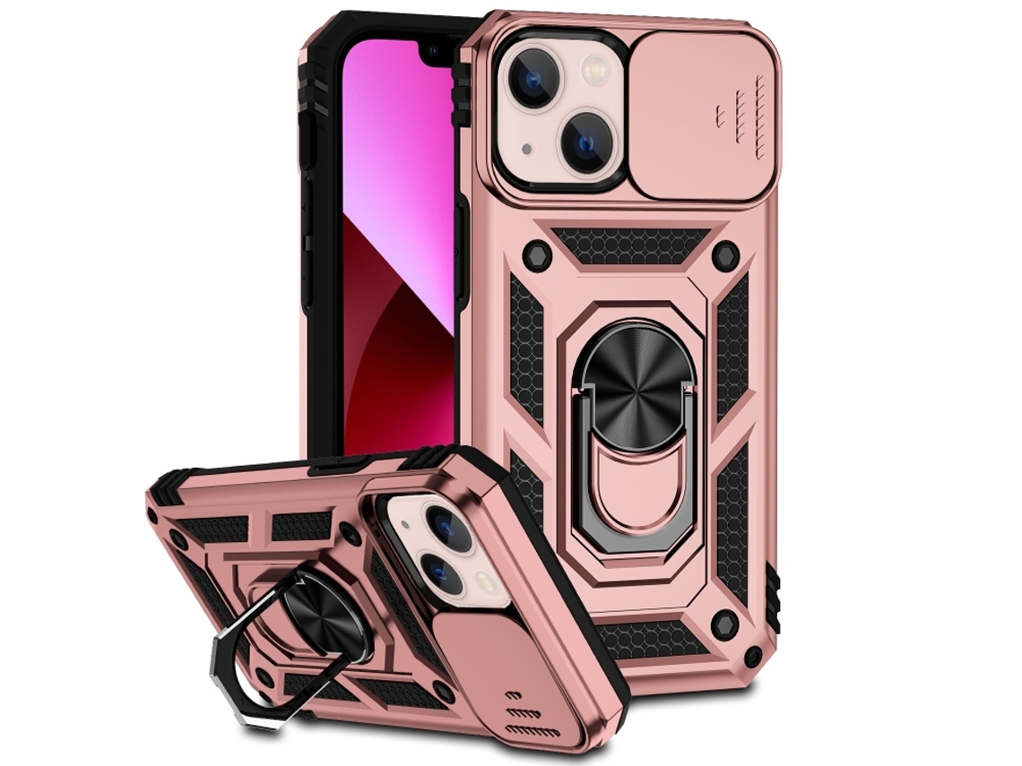 Capa Para Iphone 14 Plus - Suporte Deslizante Para Câmera