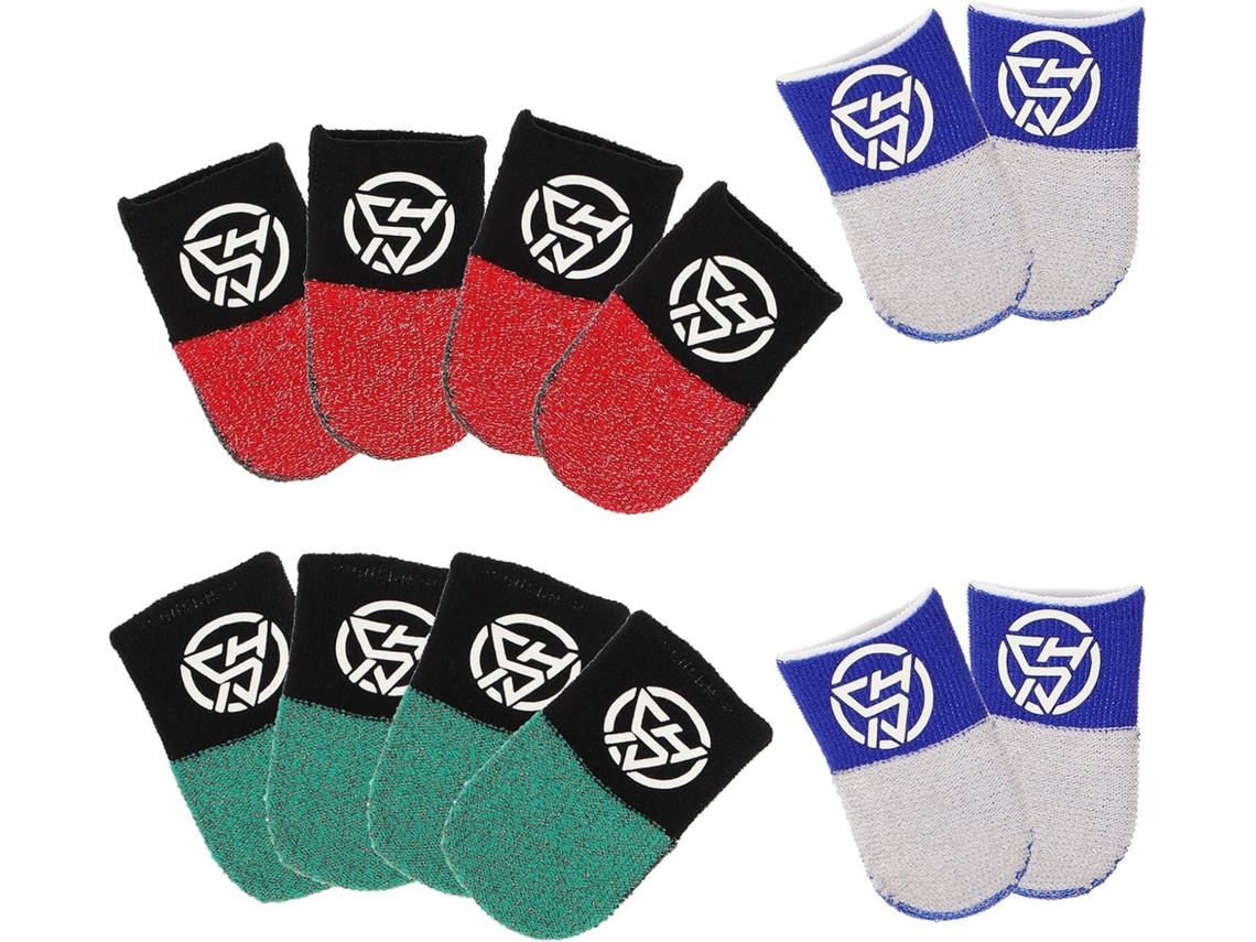 Protetores De Dedos Luminosos Besportble Para Jogos, 10-pares, Respiráveis E Resistentes Ao Suor, Para Telas Sensíveis