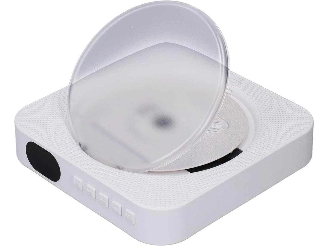 Leitor De Cd Bluetooth Annadue, Sistema Estéreo Portátil Com Controle Remoto, Estojo Protetor, Entrada Aux, Graves