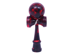2026 juego Tradicional Japonés de Madera Kendama para Niños, Ideal para Desarrollar El Equilibrio. Color Rojo.