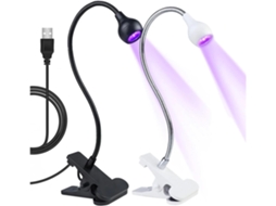 Lâmpada Uv Profissional Para Unhas Com Secagem Rápida (20s), Portátil, Com Clipe