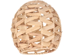 Lustre De Fibra Vegetal Trançada Certificada, Difusor De Luz Natural, Luminária Suspensa Rústica.