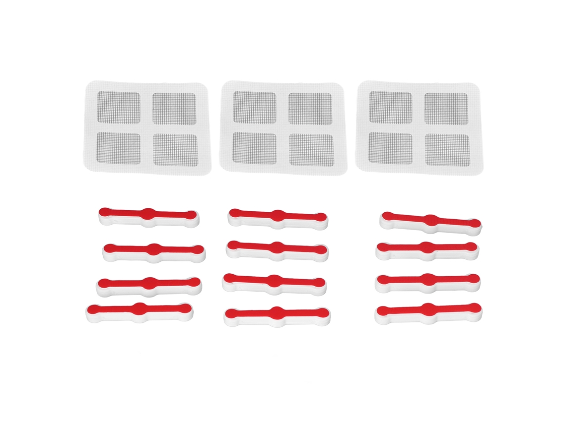 2026 clip para Fixar Mosquitera, Conjunto de Clips de Instalação e Patches de Reparação para Mosquitera