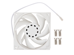 Ventoinha De Resfriamento Para Computador Pc Industrial Silenciosa Dc12v 0.18a 2.16w 500-2200rpm Com 4 Pinos Pwm Branca
