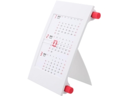 1 Calendário De Mesa Giratório, Prático Com Design Simples, Cor