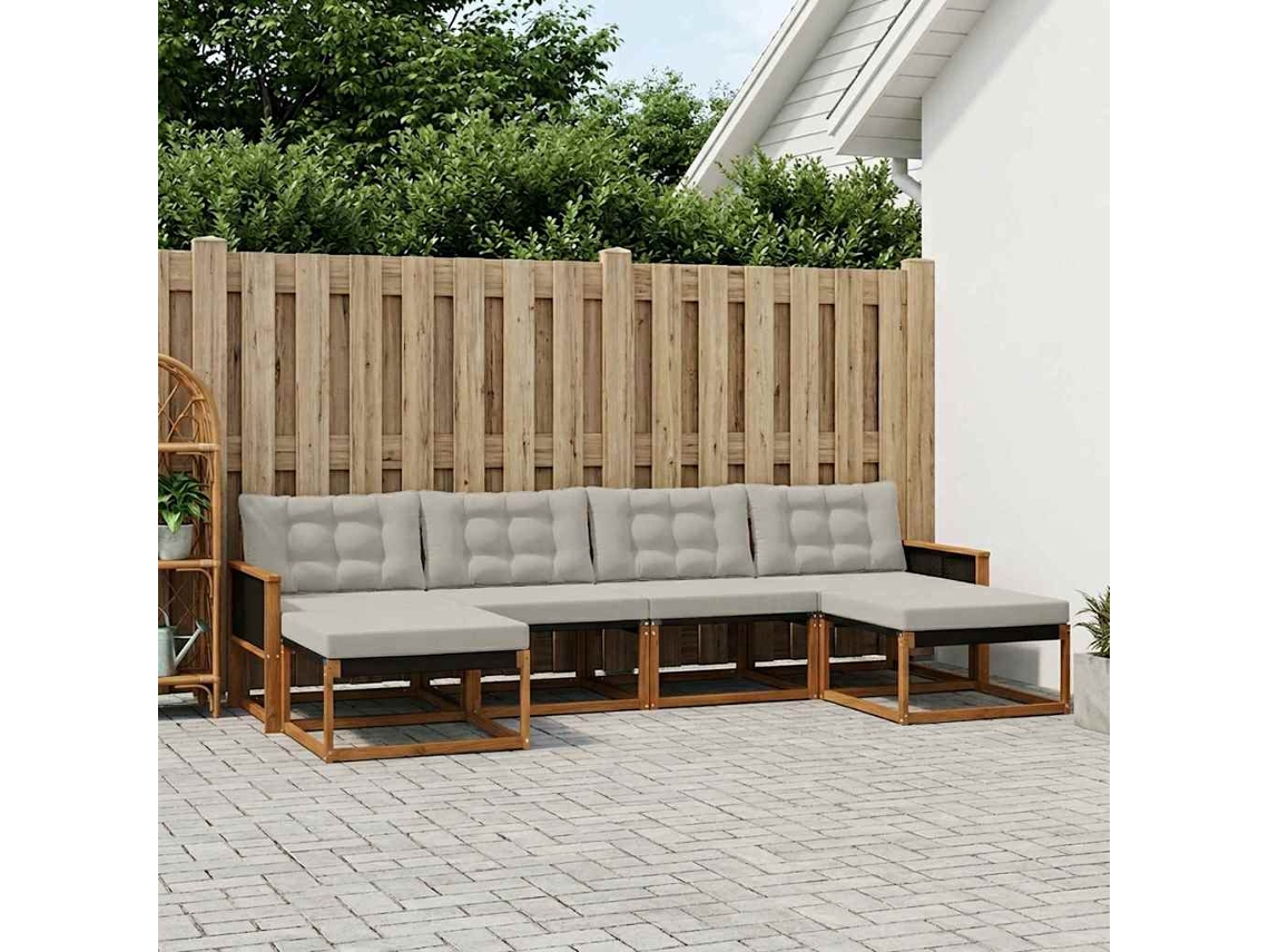 Vidaxl Conjunto De Sofás Para Exterior 6 Unid.
