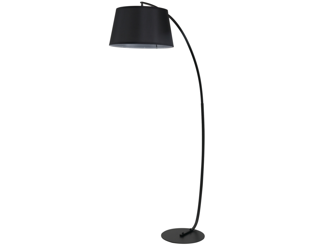 Abajur de Arco Curvo para Sala luminária Moderna em Metal Preto lâmpada de Pé com Linha Elegante BTFORUS