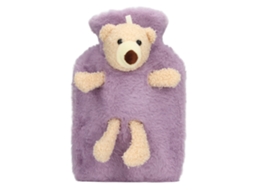 Bolsa De Água Quente Multifuncional De 1000 Ml Com Abertura Ampla E Design Fofo De Desenho Animado Roxo Para Escritório Doméstico AQUAFORGE
