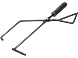 Pinça De Metal Sosoport Para Lenha, Utensílio Para Lareira Externa Com Cabo Ergonômico Camping E Churrasco