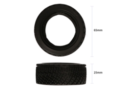Mali pneus de Borracha Austar Ax 8006 4pcs 65*25mm para Carro de Corrida 1/10 Compatível com Hsp94123 Lc Ptg 2
