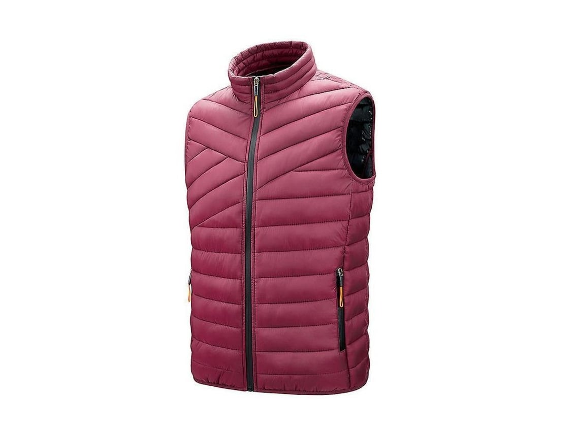 Rebe-colete Sem Manga Pena Para Homem, Leve E Quente, Jaqueta de Inverno Acolchoada 3xl Vermelho