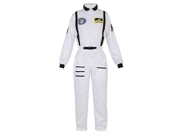 Fantasia De Astronauta Para Homem, Conjunto Cosplay Halloween, Tamanhos Xs-xxxl, Poliéster, Origem China Branco Para Mulheres