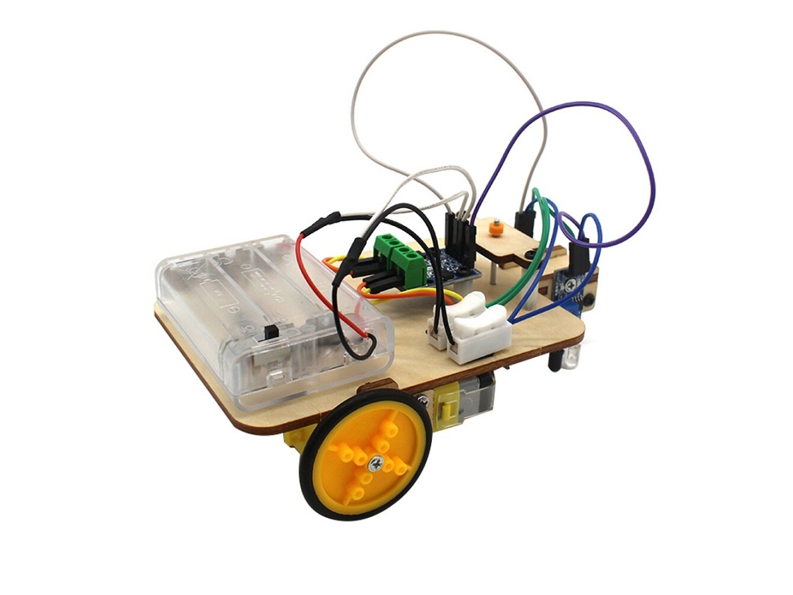 Kit de Chassis de Camião Robô Inteligente para Educação Steam, Circuito Eletrónico para Arduino, Brinquedo Diy MDUG