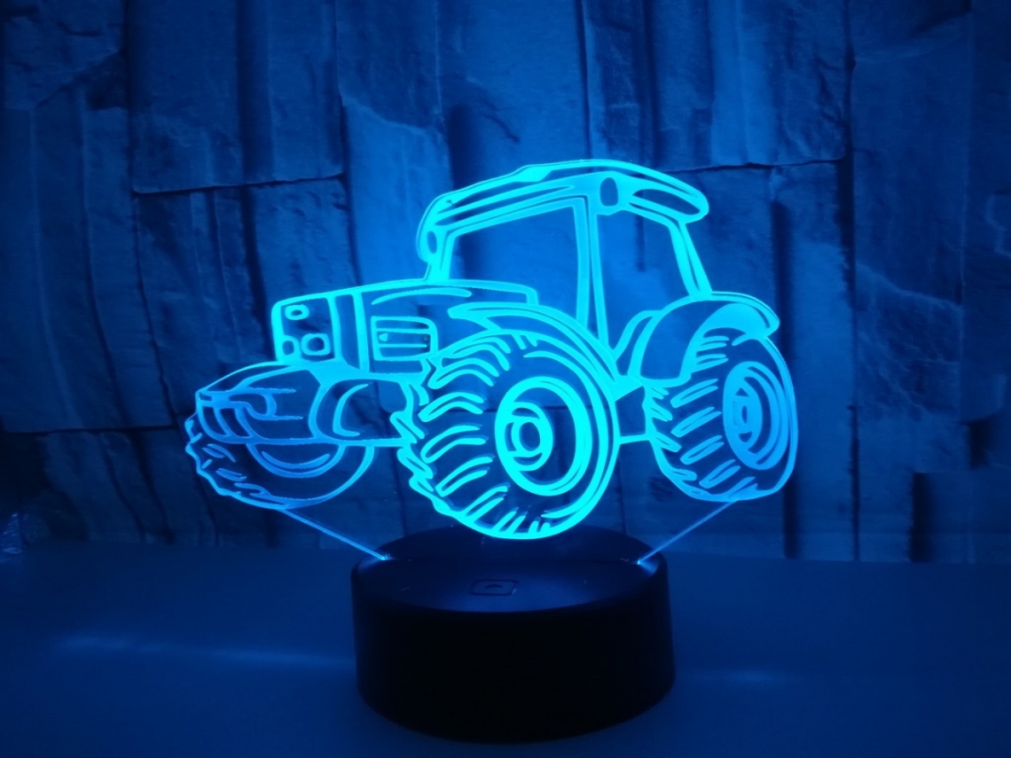 Lurelia Luz Noturna 3d Com Recarregável Usb, Controlo Remoto, Sensor De Toque E Brilho Regulável Para Quarto Infantil, Para Cabeceira