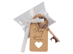 Abridor de Garrafas Chave Bronze Vintage